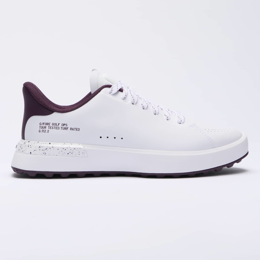 WOMEN'S G.112 GOLF SHOE in SNOW / DARK PLUM - Alternate Image 2