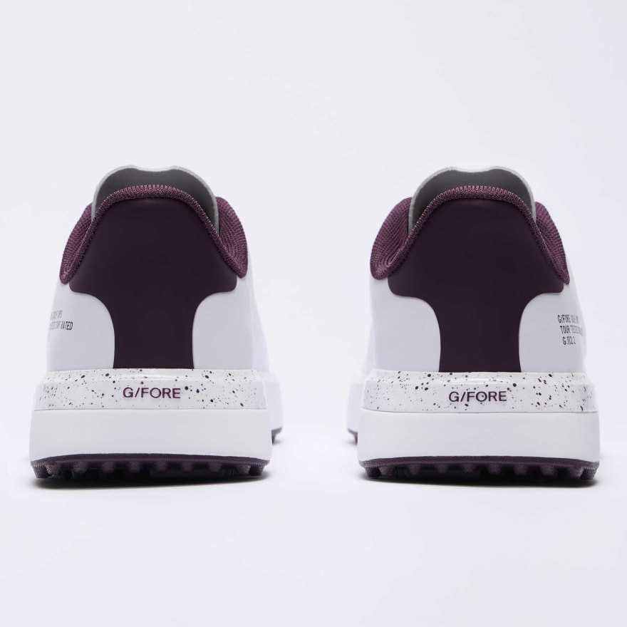 WOMEN'S G.112 GOLF SHOE in SNOW / DARK PLUM - Alternate Image 4