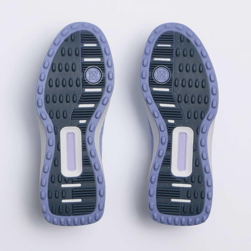 WOMEN'S LTD RELEASE G.112 PERFORATED LEATHER SADDLE STRIPE GOLF SHOE in WILLOW / HAZE - Alternate Image 3