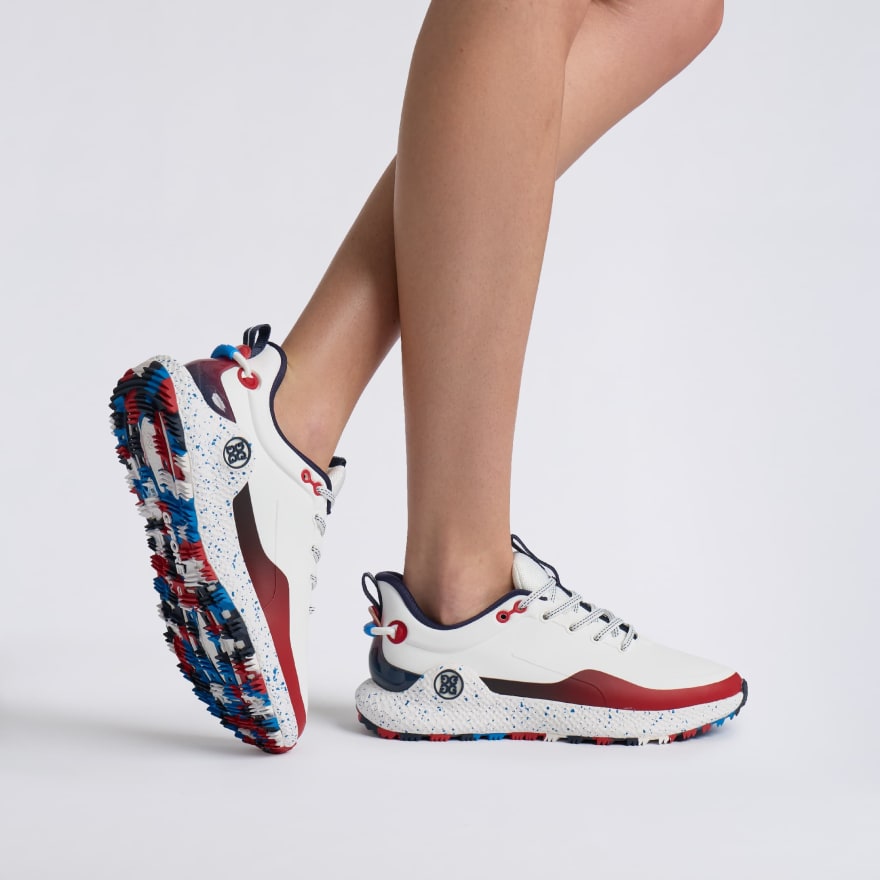 WOMEN'S MG4+ O2 GRADIENT GOLF SHOE in SNOW / CLASSIC RED - Alternate Image 5