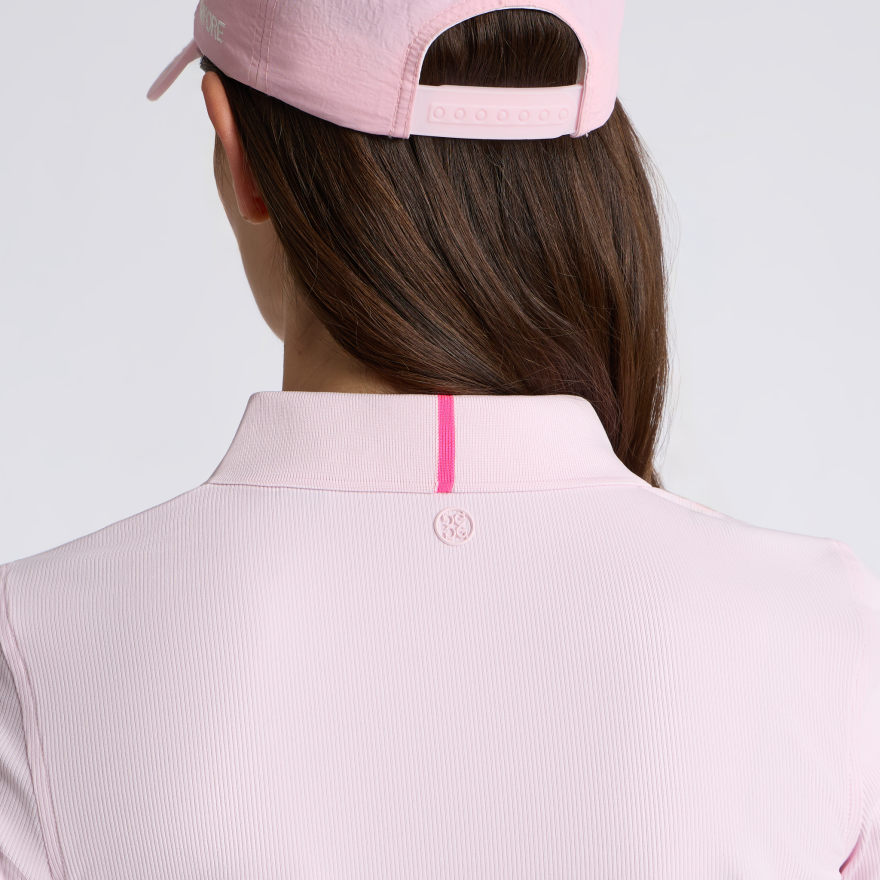 TECH NYLON RIB POLO in Blush - Alternate Image 4