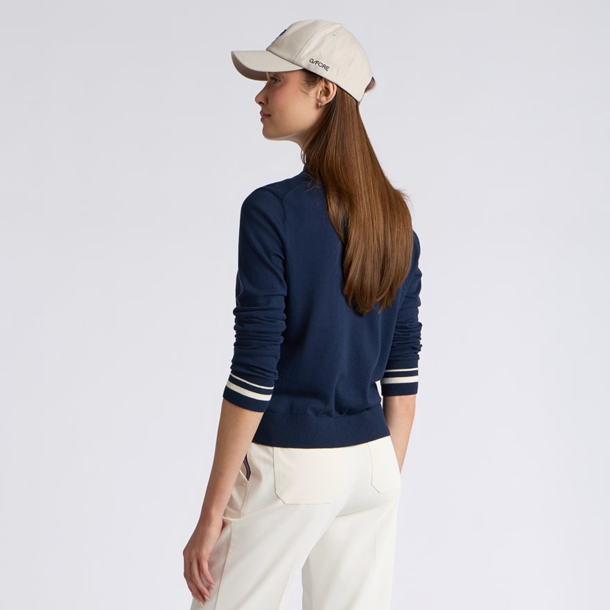 COOLING COTTON CREWNECK JUMPER in Twilight - Alternate Image 3