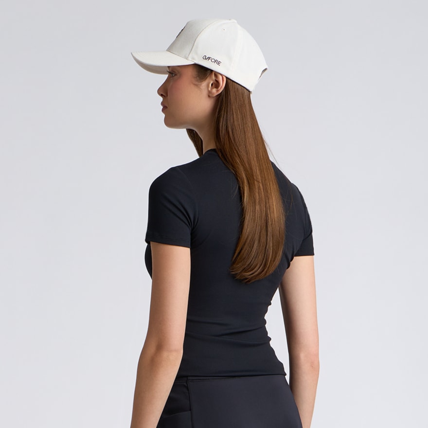 TECH NYLON RIB FITTED TEE in Onyx - Alternate Image 3