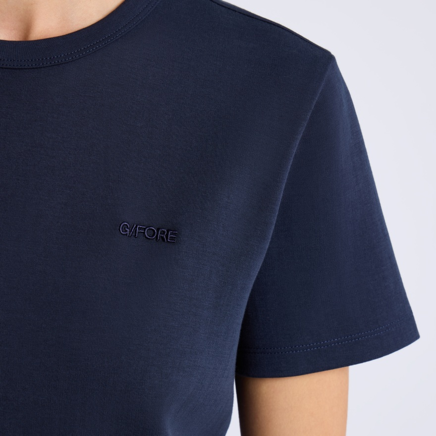 G/FORE EMBROIDERED COTTON TEE in Twilight - Alternate Image 4