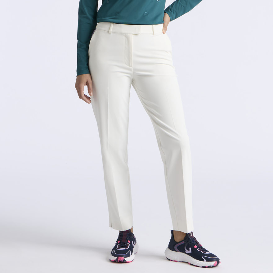 TUX SHADOW STRETCH STRAIGHT LEG TROUSER in CHALK WHITE - Alternate Image 2