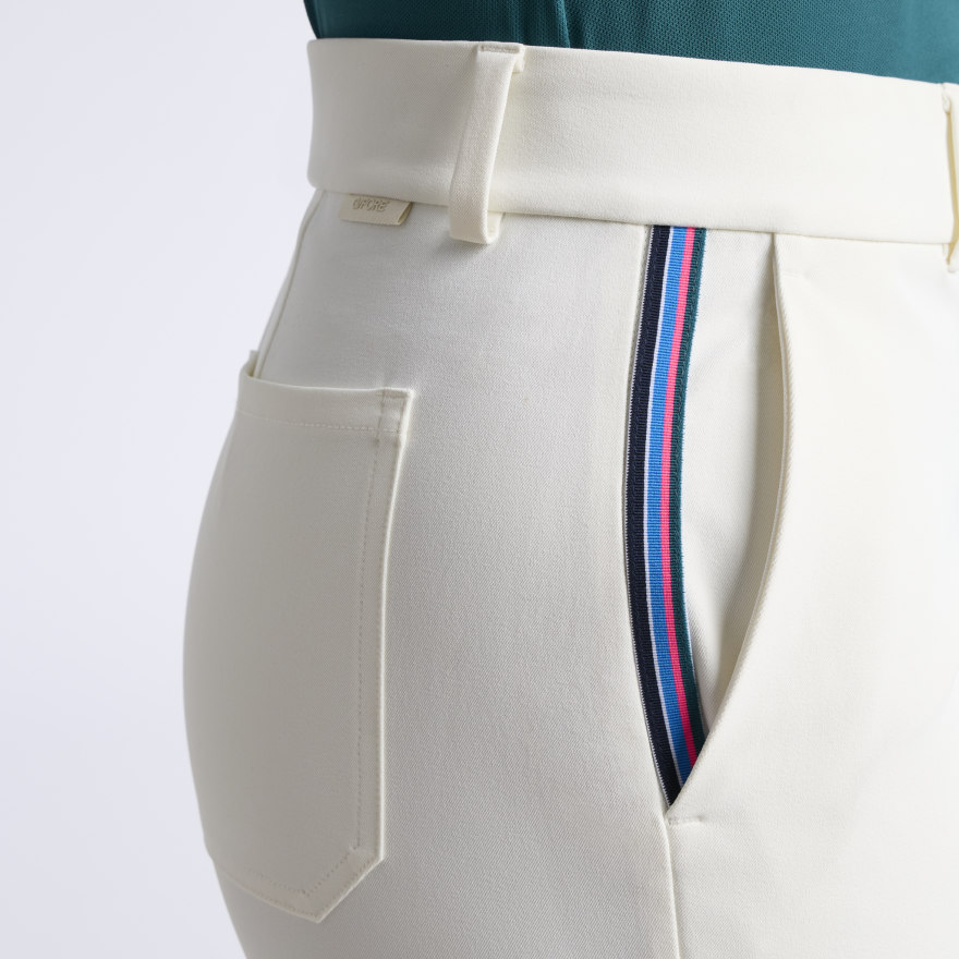 TUX SHADOW STRETCH STRAIGHT LEG TROUSER in CHALK WHITE - Alternate Image 4