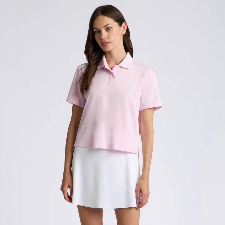 ALL PLAY TUX BOXY POLO in Blush - Alternate Image 2