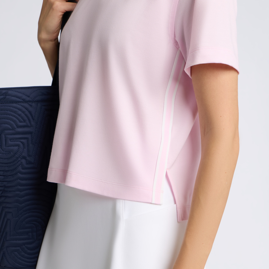ALL PLAY TUX BOXY POLO in Blush - Alternate Image 4