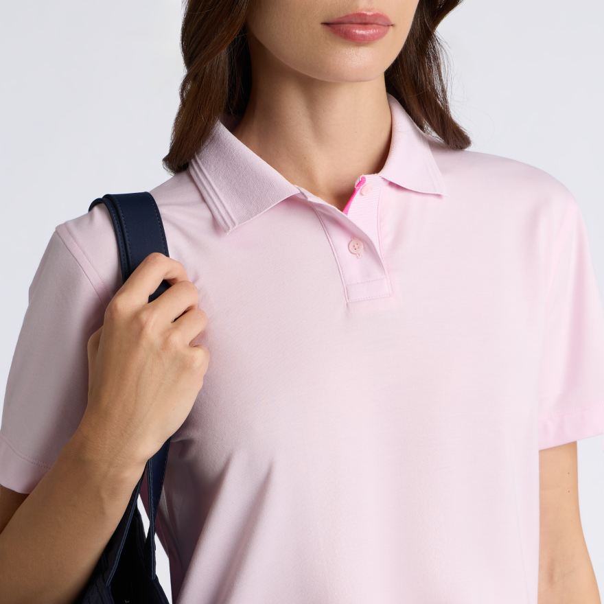 ALL PLAY TUX BOXY POLO in Blush - Alternate Image 5
