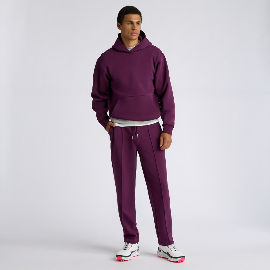 LTD RELEASE COTTON BLEND SCUBA PANT in DARK PLUM - Alternate Image 4