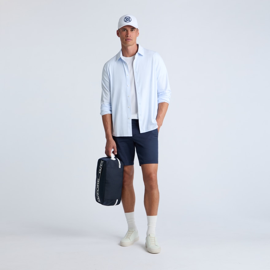 LUXE COTTON BLEND SHIRT in PALE BAJA - Alternate Image 1