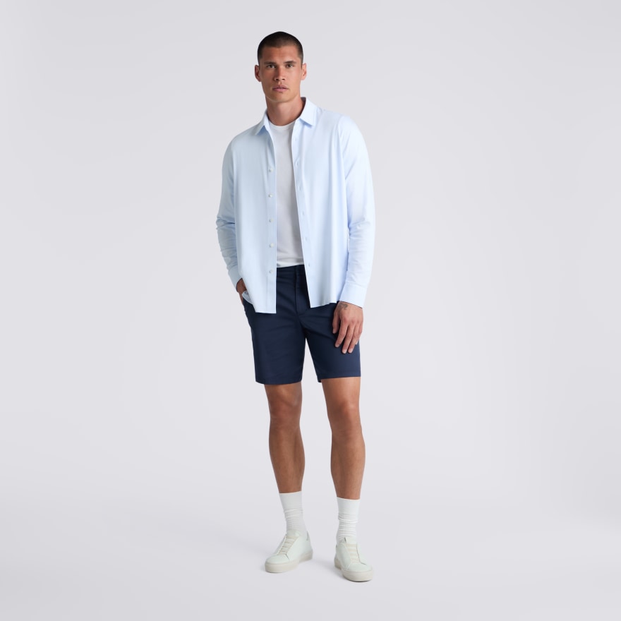 LUXE COTTON BLEND SHIRT in PALE BAJA - Alternate Image 5