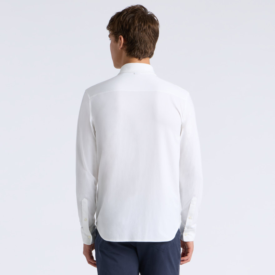 LUXE COTTON BLEND SHIRT in Snow - Alternate Image 3