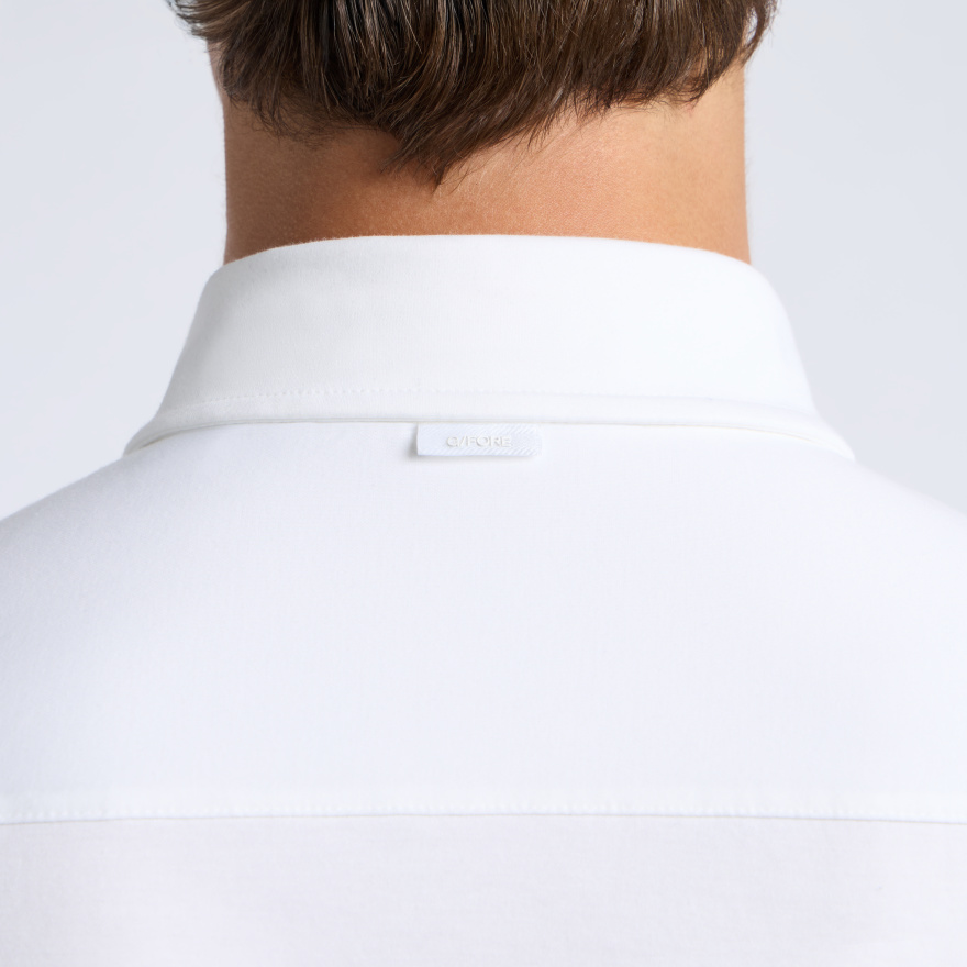 LUXE COTTON BLEND SHIRT in Snow - Alternate Image 4