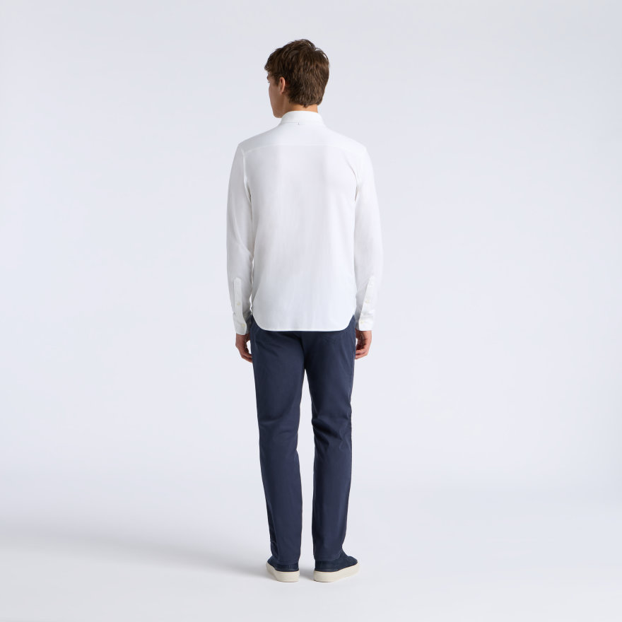LUXE COTTON BLEND SHIRT in Snow - Alternate Image 6