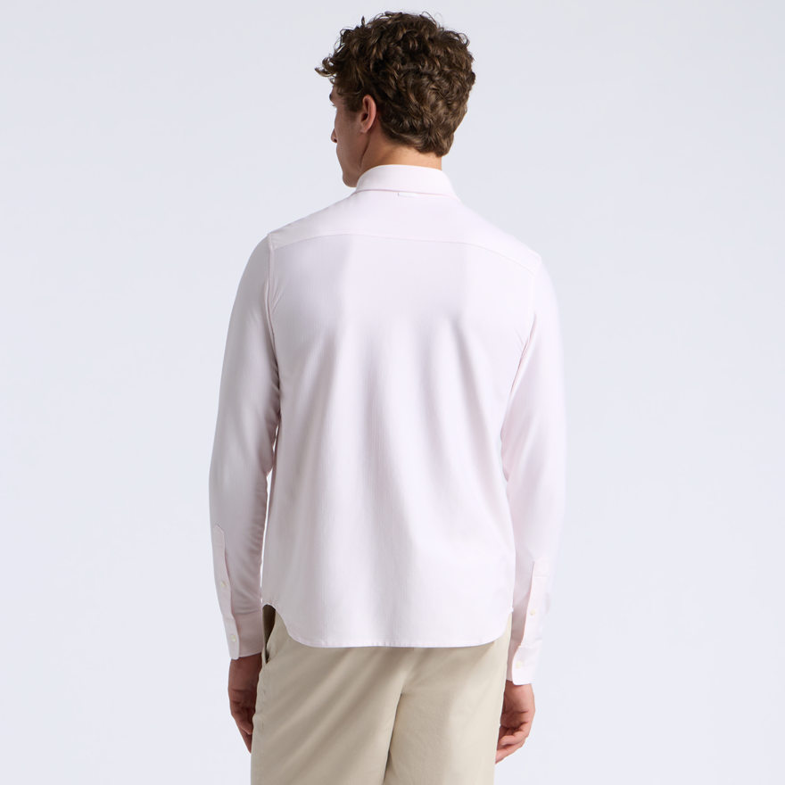 LTD RELEASE LUXE COTTON BLEND SHIRT in BLUSH/SNOW - Alternate Image 3