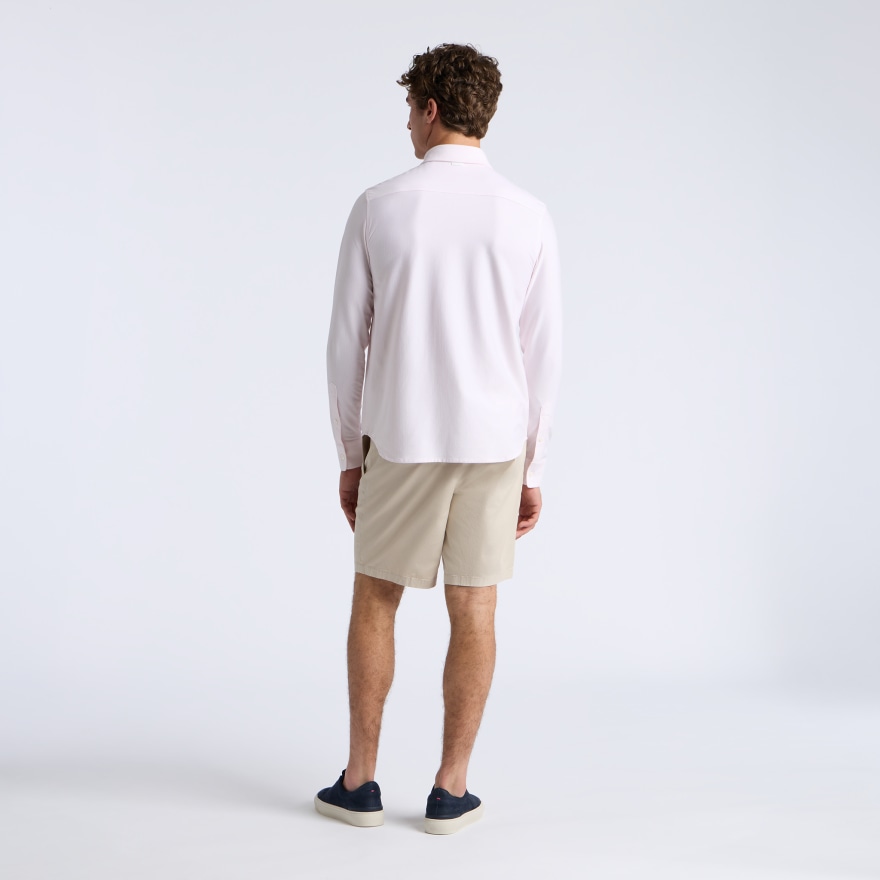 LTD RELEASE LUXE COTTON BLEND SHIRT in BLUSH/SNOW - Alternate Image 6