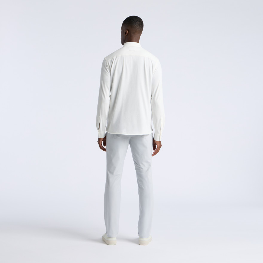 LTD RELEASE BRUSHED COTTON LONG SLEEVE SHIRT in Snow - Alternate Image 6