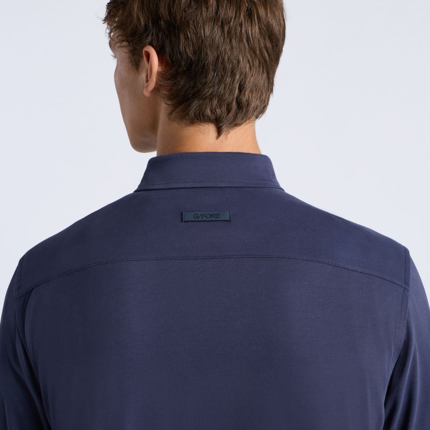 LTD RELEASE BRUSHED COTTON LONG SLEEVE SHIRT in Twilight - Alternate Image 4