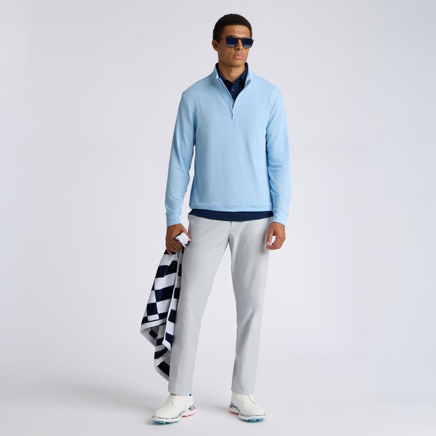 SOFT TOUCH JERSEY 1/4 ZIP in BAJA - Alternate Image 1