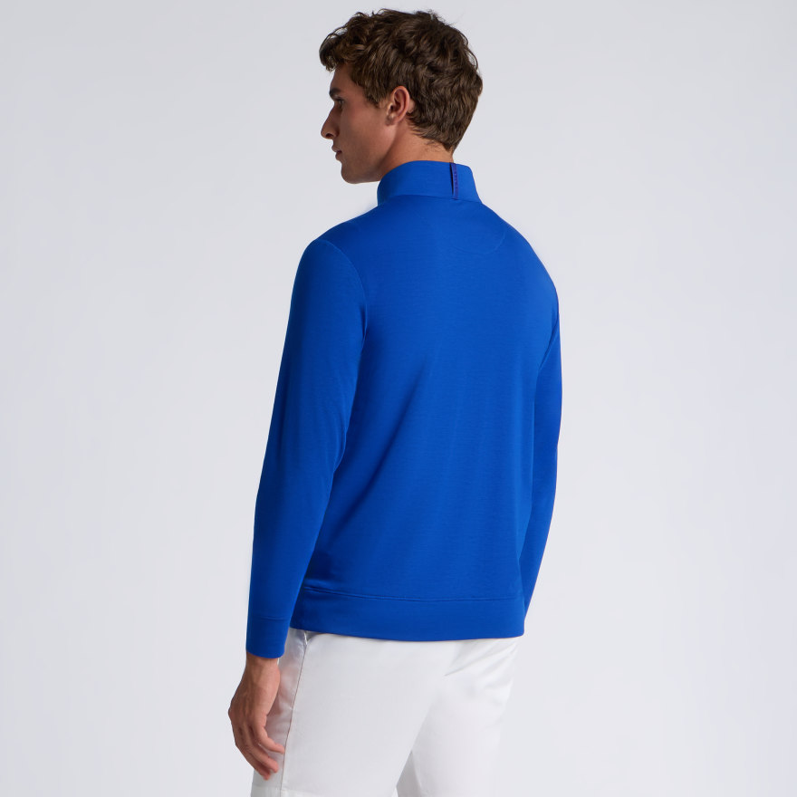 SOFT TOUCH JERSEY 1/4 ZIP in Cobalt - Alternate Image 3