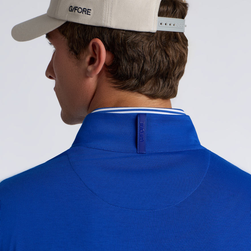 SOFT TOUCH JERSEY 1/4 ZIP in Cobalt - Alternate Image 5