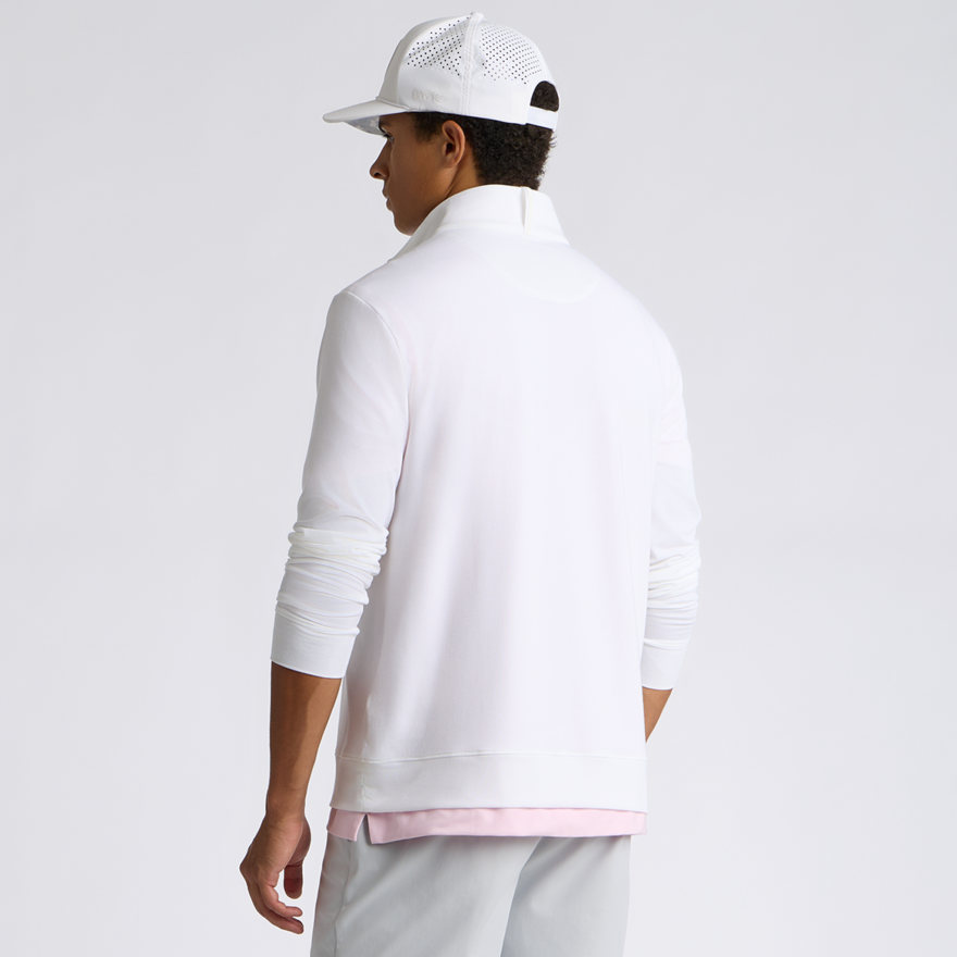 SOFT TOUCH JERSEY 1/4 ZIP in Snow - Alternate Image 2