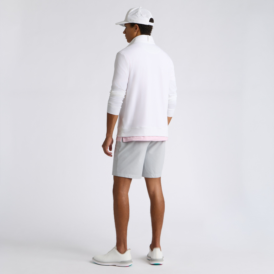 SOFT TOUCH JERSEY 1/4 ZIP in Snow - Alternate Image 6