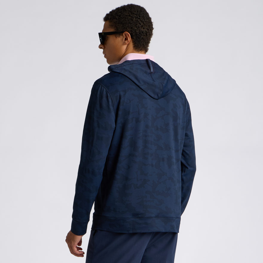 CAMO JACQUARD JERSEY HOODIE in Twilight - Alternate Image 2