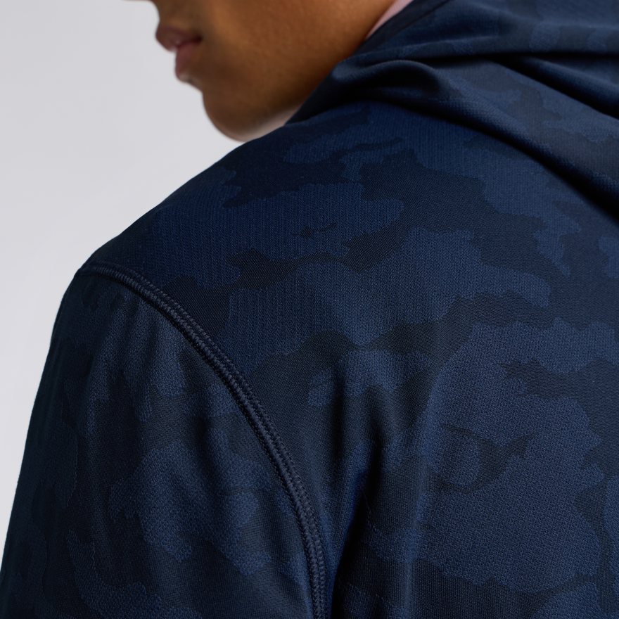 CAMO JACQUARD JERSEY HOODIE in Twilight - Alternate Image 3