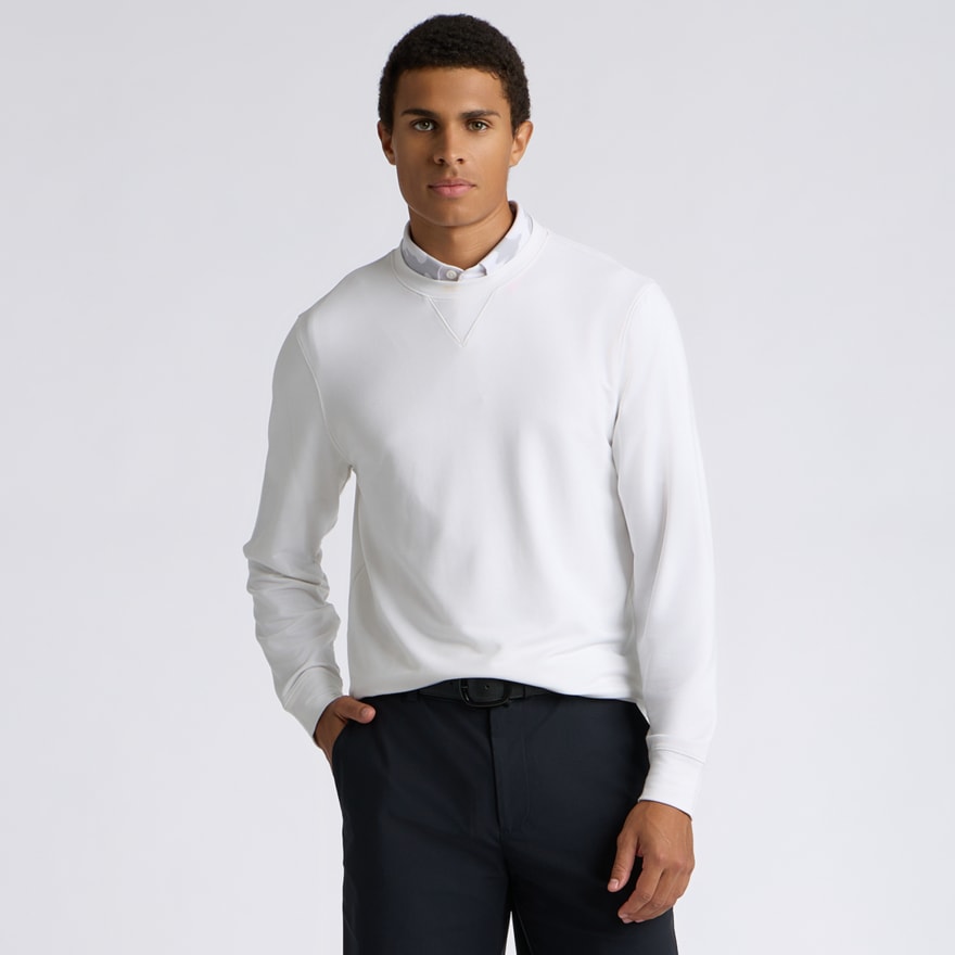 ALL PLAY TERRY CREWNECK in Snow - Alternate Image 2