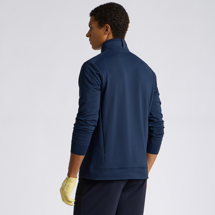BRUSHED BACK TECH TERRY 1/4 ZIP PULLOVER in Twilight - Alternate Image 3