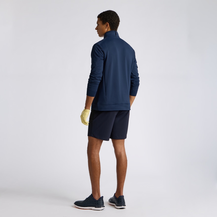 BRUSHED BACK TECH TERRY 1/4 ZIP PULLOVER in Twilight - Alternate Image 5