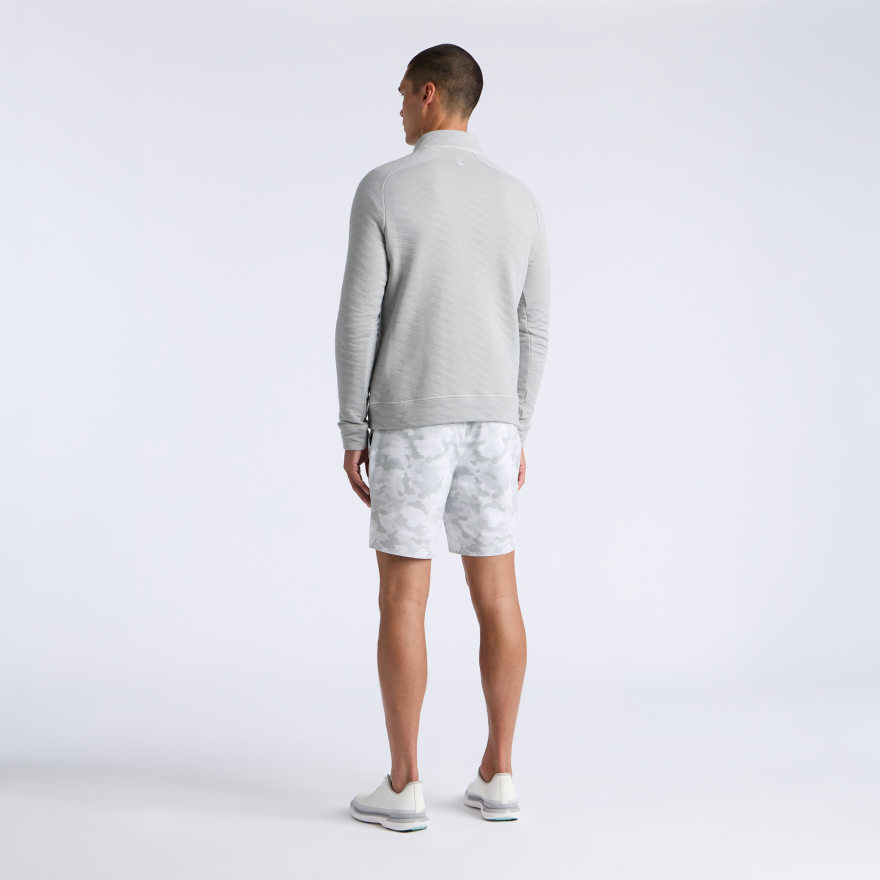 DUNES COTTON QUILTED 1/4 ZIP PULLOVER in NIMBUS MELANGE - Alternate Image 6