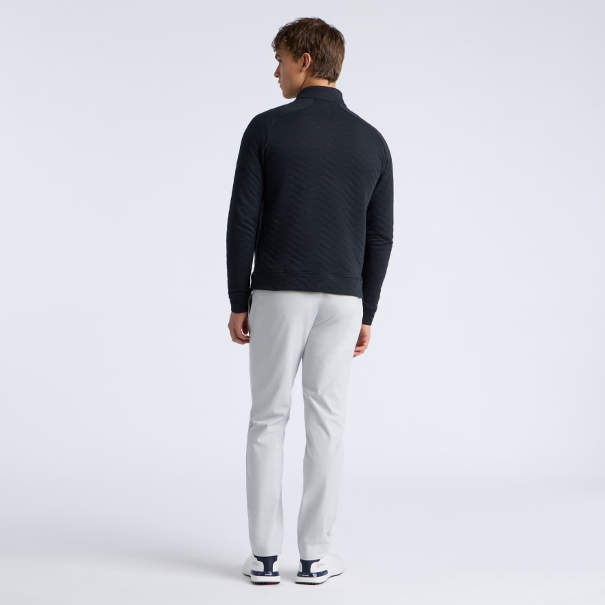 DUNES COTTON QUILTED 1/4 ZIP PULLOVER in Onyx - Alternate Image 6