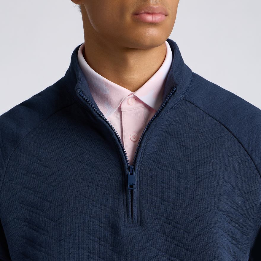 DUNES COTTON QUILTED 1/4 ZIP PULLOVER in Twilight - Alternate Image 5