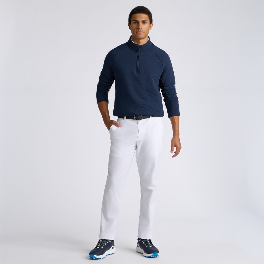 DUNES COTTON QUILTED 1/4 ZIP PULLOVER in Twilight - Alternate Image 6