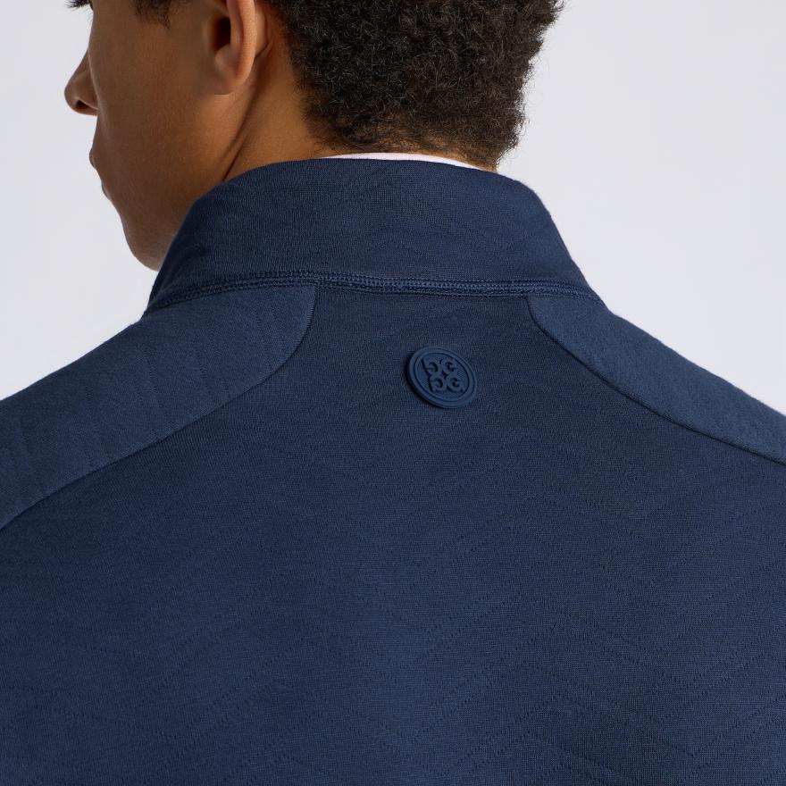 DUNES COTTON QUILTED 1/4 ZIP PULLOVER in Twilight - Alternate Image 4