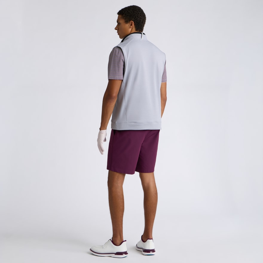BRUSHED BACK TECH TERRY 1/4 ZIP VEST in NIMBUS MELANGE - Alternate Image 7