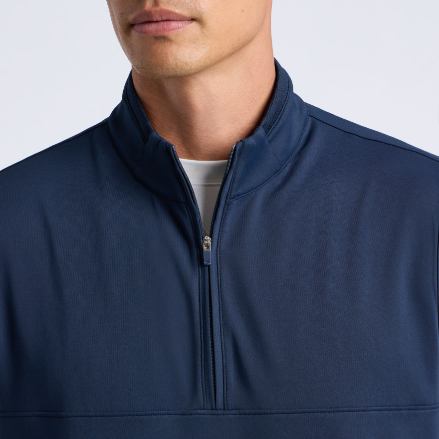 BRUSHED BACK TECH TERRY 1/4 ZIP VEST in Twilight - Alternate Image 2