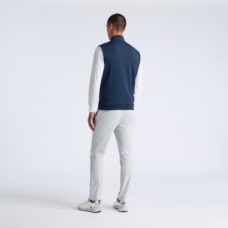 BRUSHED BACK TECH TERRY 1/4 ZIP VEST in Twilight - Alternate Image 8