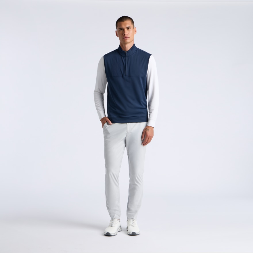 BRUSHED BACK TECH TERRY 1/4 ZIP VEST in Twilight - Alternate Image 7