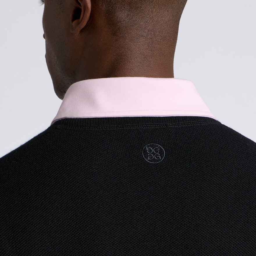THE CLUB MERINO WOOL CREWNECK SWEATER in Onyx - Alternate Image 4