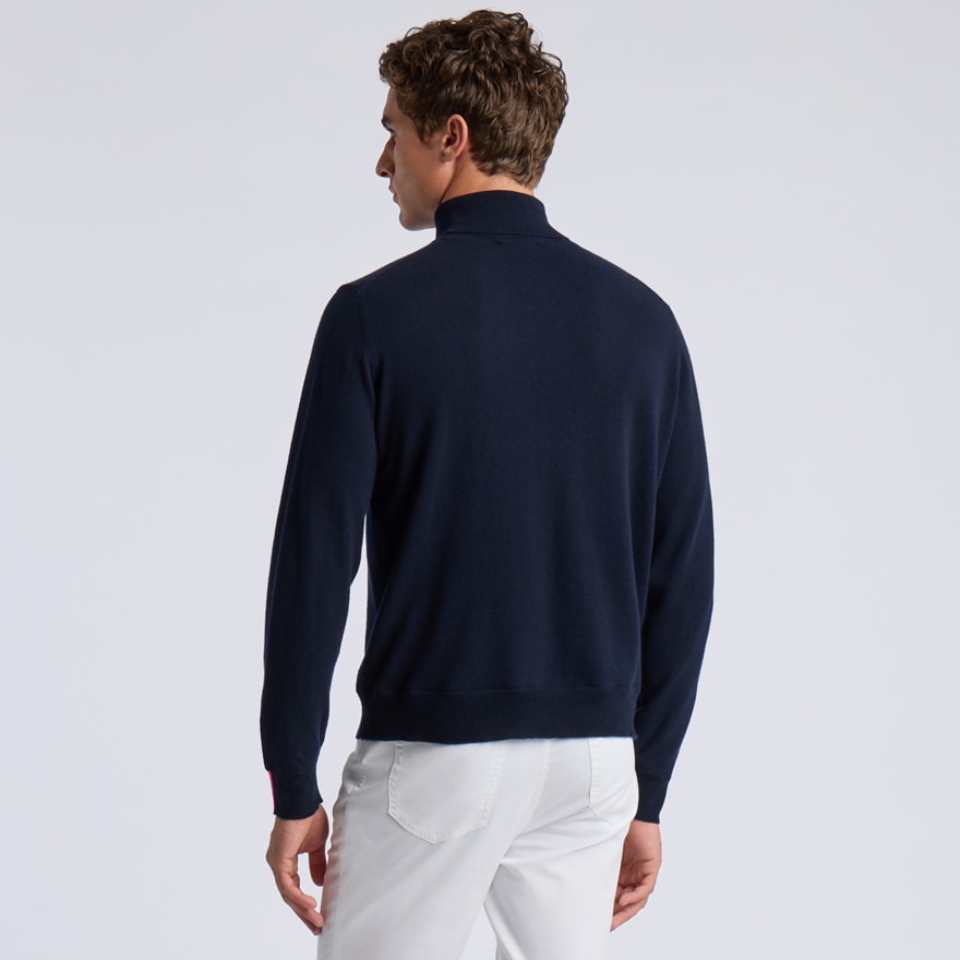 LTD RELEASE CASHMERE TURTLENECK SWEATER in Twilight - Alternate Image 3
