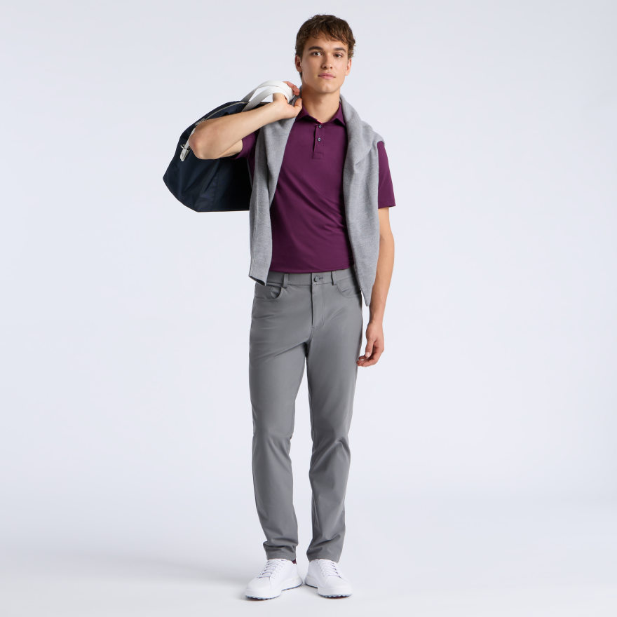ALL PLAY POLO in DARK PLUM - Alternate Image 1