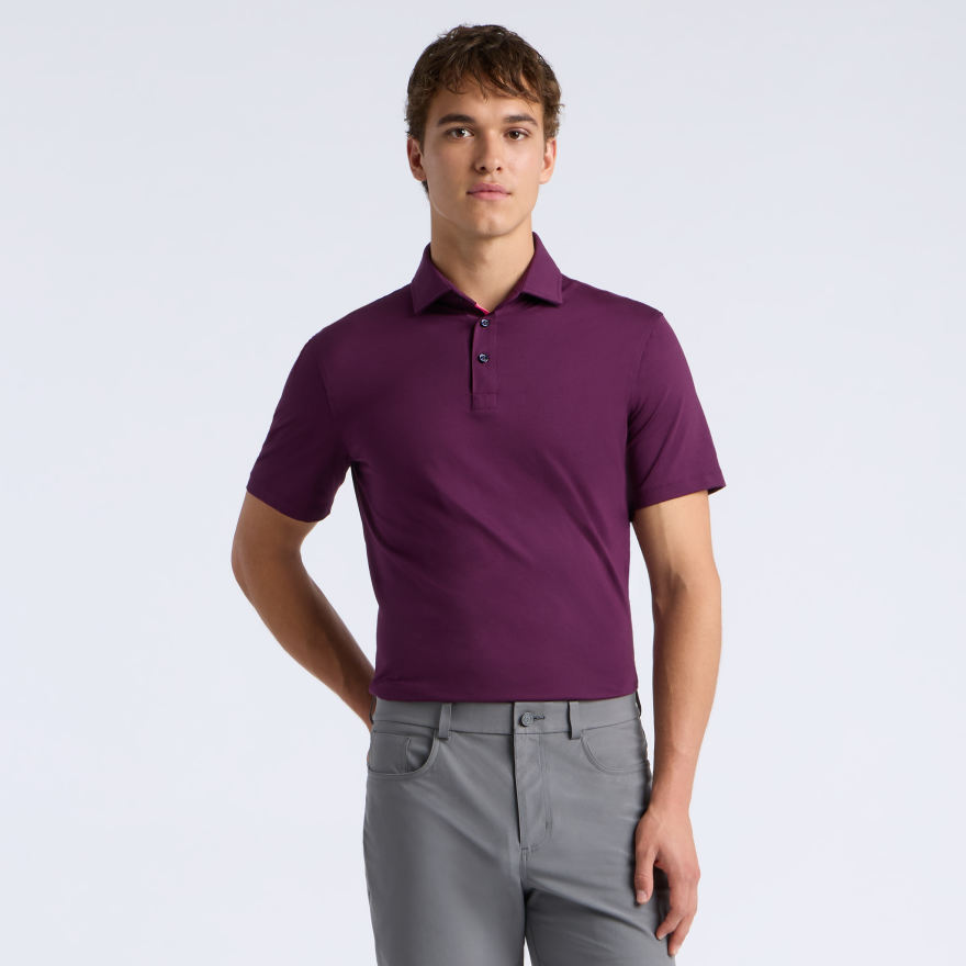 ALL PLAY POLO in DARK PLUM - Alternate Image 2