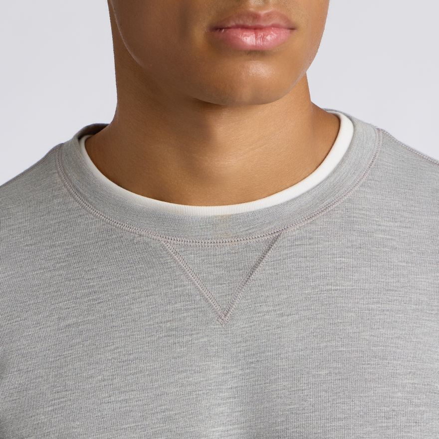 ALL PLAY TERRY CREWNECK in NIMBUS MELANGE - Alternate Image 4