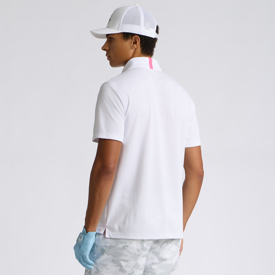 ESSENTIAL PERFORMANCE PIQU&Eacute; POLO in Snow - Alternate Image 3
