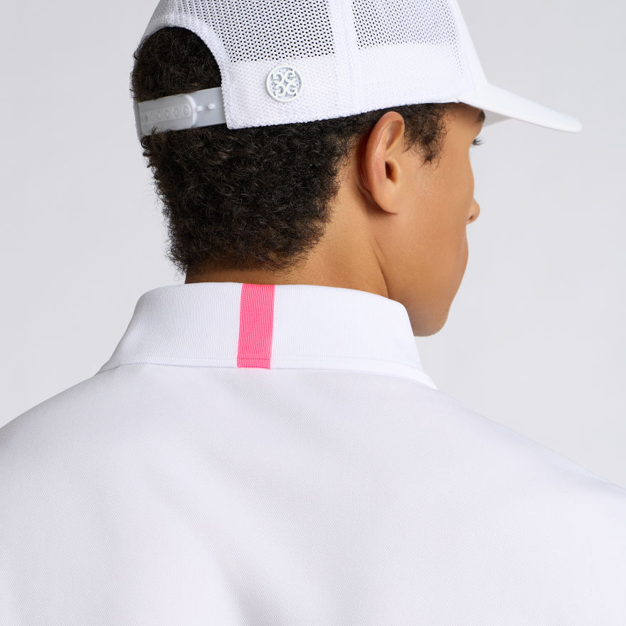 ESSENTIAL PERFORMANCE PIQU&Eacute; POLO in Snow - Alternate Image 5