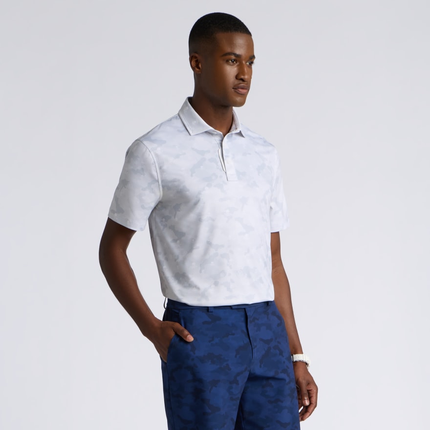 ICON CAMO TECH JERSEY POLO in Snow - Alternate Image 2